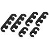 X AUTOHAUX 6pcs 7mm 8mm 8.5mm 8.8mm Car Engine Spark Plug Separators Ignition Wire Separators Holder Black