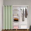 Door Curtain for Doorway Privacy, Sliding Closet Door Curtains 80 Inch Length Insulated Thermal Privacy Curtain Cover for Room Divider, Blackout Doorway Curtain Grommet Top, 1 Panel, W42 X L80, Sage