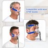 Dexspoeny 4 Packs Strap Covers for CPAP Mask, Cpap Strap Liners, Reusable Comfort Cushions for Most of CPAP Mask, Soft-Fleece Headgear Strap Covers Blue for Reducing Both Sides of The Marks