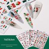 Mexican Flag Nail Art Stickers Patriotic Nail Decals 3D Self Adhesive Nail Art Supplies Mexico Flag Badge Heart Skull Butterfly Nail Design Stickers for Nail Art Decoration DIY Manicure Tips(6 Sheets)