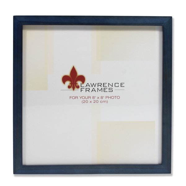 Lawrence 755788 Blue Wood 8x8 Picture Frame - Gallery Collection