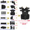Military Tactical Drop Thigh Pouch Bag Cross Over Leg Concealed Carry Leg Convertible Shoulder Bag with Double Removable Pistol Holster