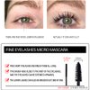 Waterproof Mascara for Fine Short Eyelash, Washable Voluminous Eyelash Mascara Intense Lengthening Mascara for Women, Black (0.1 fl. Oz)