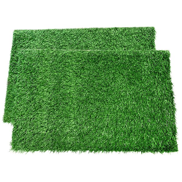 LOOBANI Dog Grass Pee Pads, Artificial Dog Training Grass Pads for Potty Tray, Fake Grass Tuf for Dogs to Pee On, Indoor Pee Grass for Dog Potty, Dog Grass Outdoor Use (18 x 23)