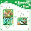 lanjue Toddler Busy Board, Montessori Toys for 3+ Year Old Boys Girls Birthday Gifts, Busy Book Sensory Board Learning Educational Activities for Toddlers 3+, Travel Toys for Airplane Car (Farm)