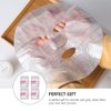 Beaupretty 400Pcs DIY Facial Sheet Plastic Disposable Spa Skin Care Pre-cut Facial Paper Sheet Film for Home and Salon Clear