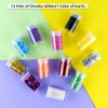 12 Colors Chunky Face Glitter No Glue Cosmetic Body Nail Eye Hair Art Resin Tumbler Glitter Holographic Glitte Glitter Makeup Chunky Sequins Party Glitter for Rave Festival Fine Glitter Eyeshadow