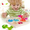AuntyFey Dinosaur Wooden Toddler Puzzle 1-3, Montessori Toys for 1 2 3 Year Old, Dinosaur Eggs Peg Puzzles, Kid Wooden Puzzles Ages 2-4, Dinosaur Toy for Toddler Kid, Preschool Education Learning Toys