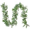 DearHouse 5.5Ft Seeded Eucalyptus Garland, Artificial Vines Faux Eucalyptus Leaves Table Garland Artificial Eucalyptus Garland Greenery Wedding Backdrop Arch Wall Decor