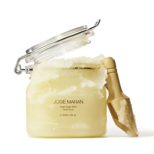 Josie Maran Argan Sugar Balm Body Scrub - Exfoliating Sugar Scrub with 100% Pure Argan Oil & Coconut Oil - Softens, Smoothes & Hydrates Dry Skin - Vegan + Cruelty Free - Sweet Clementine (10 oz)