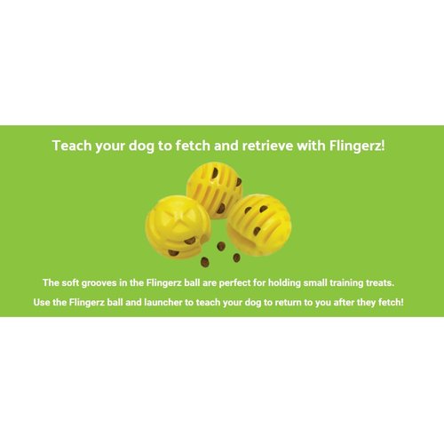 Flingerz Ultimate Fetch Toss & Launch Dog Toy Thrower (Replacement 2 Pack of Balls)