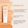 pūrlisse Perfect Glow BB Cream SPF 30: Clean & Cruelty-Free, Medium Flawless Coverage, Hydrates with Jasmine | Light 1.4oz