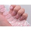 LIFOOST Glitter Gel Nail Polish Strips Adhesive Nail Art Stickers Color Gradient Full Cured Gel Nail Art Wraps Extra-Long Gel Manicure Strips (Glitter Pink Colors)