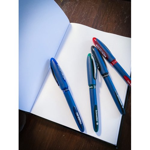 Schneider One Business Rollerball Pen, 0.6 mm Ultra-Smooth Tip, Blue Barrel, Blue Ink, Blister Pack of 1 Pen (78303)