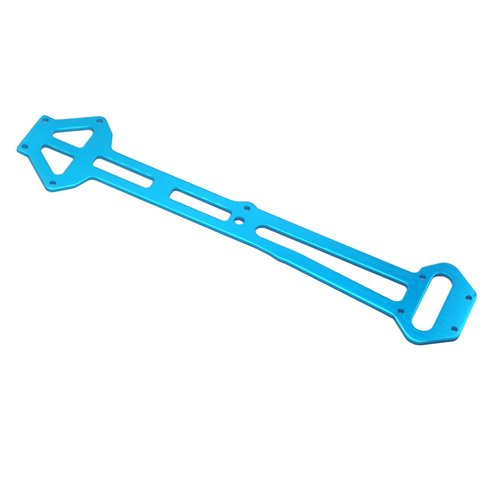 Vgoohobby Aluminum Alloy Upper Chassis Brace Radio Tray 04002 Compatible with Redcat Racing Volcano-EPX HSP 94107 94110 94111 94170 1/10 Off-Road Electric RC Buggy Monster Truck,Blue