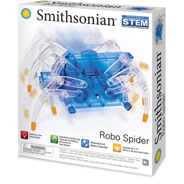 Smithsonian Science Activities Robo Spider Kit, Blue