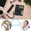 Ornin 2-Line Corded Telephone Systems for small business and house, Desk phone Only (Black)
