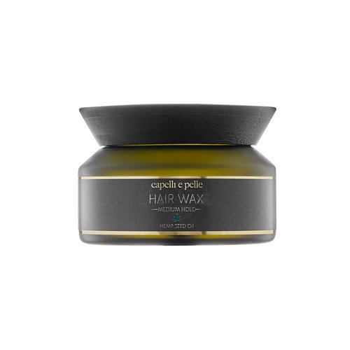 capelli e pelle Hair Wax - All Natural Light Medium Hair Wax -Flexible Hold - Low Shine - Hydrating Hair Cream - Styling Cream for Everyday Use