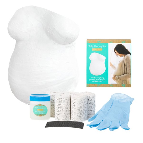 Kate & Milo Belly Casting Kit, Pregnancy Keepsake Making Kit, Easy To Make DIY Plaster Cast Baby Bump Keepsake, Gift For Expecting Moms