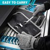 DURATECH Flare Nut Wrench Set, SAE, 3-piece, 3/8'', 7/16'', 1/2'', 9/16'', 5/8'', 11/16'', CR-V Steel, Organizer Pouch Included