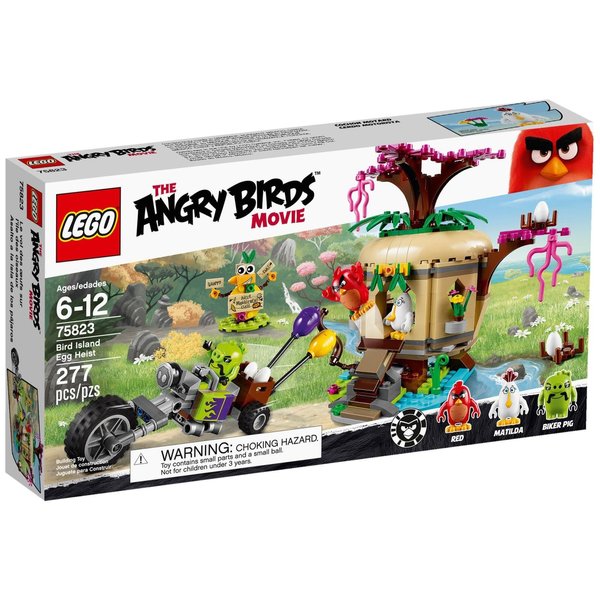 LEGO Angry Birds 75823 Bird Island Egg Heist Building Kit (277 Piece)
