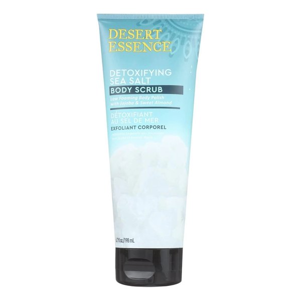 DESERT ESSENCE Detoxifying Sea Salt Body Scrub, 198 ML