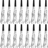 Skylety 24 Pcs Noise Makers Party Favors Silver Party Blowers Glitter Noise Makers for Sporting Events New Year Eve Party Horns Metallic Fringed Blowers for Christmas New Year Birthday Party Favors