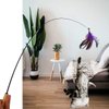 LogFaadCoi 10-Pack of Vibrant Feathered Cat Toy Refills: Perfect Wand Attachments for Indoor Cats, Enhance Your Pet's Playtime with These Exciting Replacement Feather Cat Toys