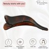 Parcelona French Brill Beak Medium 4 1/2" Shell Small Salon Hinge Slide in Beak Slider Claw Clip Clamp for Women