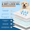 MED PRIDE Dog Training Pads [Travel Pack of 5] - Disposable, Ultra-Absorbent 6-Layer Puppy Potty Pee Pads with Sticky Strips- Leakproof & Waterproof Pet Pads for Dogs & Cats, 22 x 24”