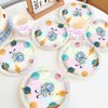 Iemctsy 96PCS Space Themed Party Decorations - Space Birthday Decorations Space Party Favors, Space Plates Napkins Disposable Dinnerware for Birthday Christmas Party Decorations Serve 24