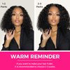 Lashey Clip in Hair Extensions Real Human Hair 16 Inch 110g 7pcs Afro Kinky-Curly Human Hair Clip Ins 4c Natural Black Hair