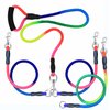 Heavy Duty 3 Dog Leash No Tangle, 3 in 1 Multiple Dog Leash, Double Dog Leash for 2 Dogs,3 Way Dog Leash with Soft Padded Handle, Detachable Triple Dog Leash Large Dog Leash for Walking and Training