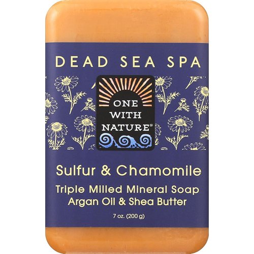 One With Nature Bar Soap, Chamomile and Sulfur, 7 Ounce