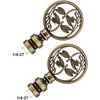 2 Packs Lamp Finial Cap Knob, Dragonfly Design Lamp Decoration for Lamp Shade, Antique Brass, 1-3/8 Inches