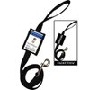 S.A. Shop Improved Adjustable Service Animal Leash with Detachable Id Card Holder Plus Seat Belt Clip