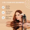 NCEPROHR Light Brown Hair Dye Shampoo 3 in 1, Argan Oil Brown Shampoo Hair Dye for Women & Men, Natural Hair Color Shampoo, Brown Shampoo Hair Color Easy to Use & Long Lasting Brown Dye Shampoo