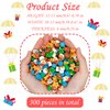 300 Pieces Christmas Mini Erasers Assortment Snowman Elk Christmas Tree Erasers Kids Pencil Erasers Bulk for Party Favor Gift Filling Home School Work Reward