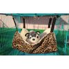 WZYuan Pet Cage Hammock, Polyester Leopard Print Design Small Pet Animal Small Dog Puppy Cat Kitty Kitten Ferret Hanging Hammock Bed Sleepy Pad Comforter (Leopard Print Design)