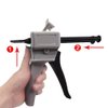 NEWCOMDIGI Dispenser Gun, Epoxy Glue Gun, Impression Mixing Dispensing Gun Applied to AB Plastic Tube (50ML)