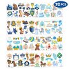Prince Temporary Tattoos Birthday Party Supplies Favors Decorations Baby Shower Prince Little Boy Royal Blue Super Cute 92PCS Tattoos Stickers for Kids Boys Girls Classroom Rewards Gifts Ideal