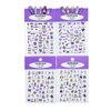 4 Pack Nail Art Stickers Music Inspired Merch Nail Decals DIY Fans Merchandise Gifts