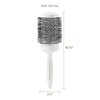 Cricket Ultra Smooth Coconut 2.5” Thermal Ceramic Barrel Hair Brush Anti-Static Heat-Resistant Hairbrush for Blow Drying, Curling and Styling All Hair Types