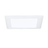 HALO 10P Recessed Ceiling Light Square Trim with Glass Albalite Lens, White, 9-3/8"