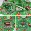 Football Party Supplies Football Touchdown Game Day Accessory Including Plates, Cups, Napkins, Tableware, Tablecloth, Banner, Serves 20