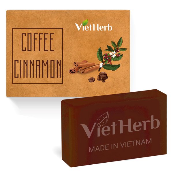 Cinnamon & Coffee Soap Bar, Cleansing Soap Bar for Face and Body with Natural Ingredients, Soap for Men, Women and All Skin Types