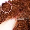TopSilky 13X6 Reddish Brown Lace Front Wigs Human Hair Auburn Brown Kinky Curly Lace Front Human Hair Wig Pre Plucked with Baby Hair 180% Density HD Lace Frontal Wigs Human Hair 22 Inch