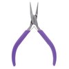 The Beadsmith Flat Nose Pliers – 4.5 inches (114mm) – Purple Vinyl Grip Handle with Double Leaf Springs – Jewelry Making Tool for Creating Bracelets, Earrings and Necklaces