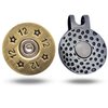 Full Metal Markers 12 Gauge Unique Magnetic Metal Golf Ball Marker with Hat Clip Accessory for Men & Women Shotgun (2 Ball Markers + 1 Hat Clip)