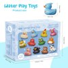12PCS Rubber Ducks,Toddler Bath Toys,No Hole Bathtub Toys,Baby Pool Toys for 18 Months and Older